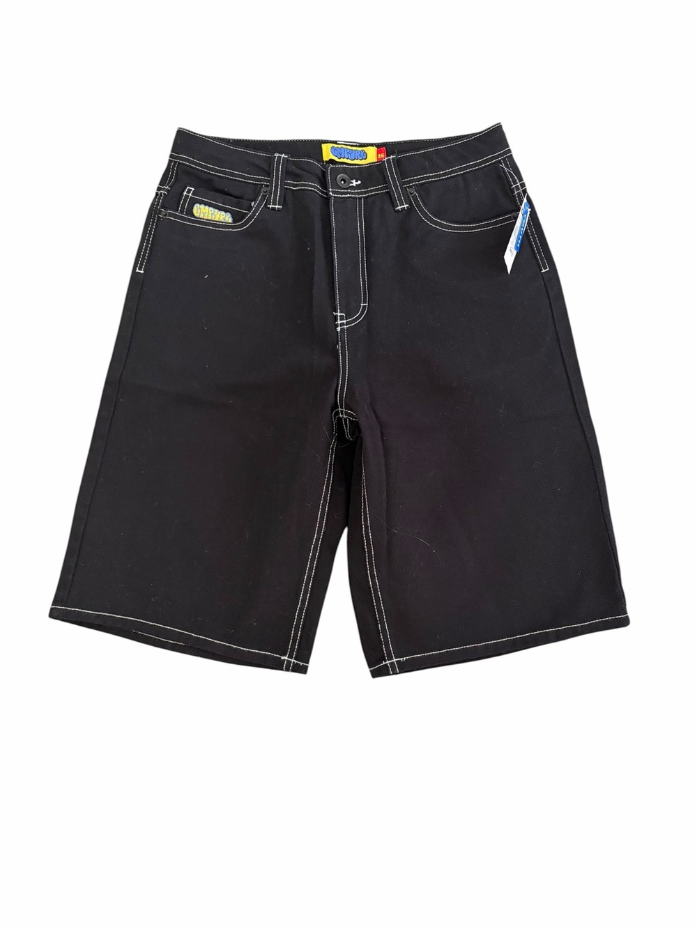 Empyre Black Jean Shorts with White Contrast Stitching Size 26